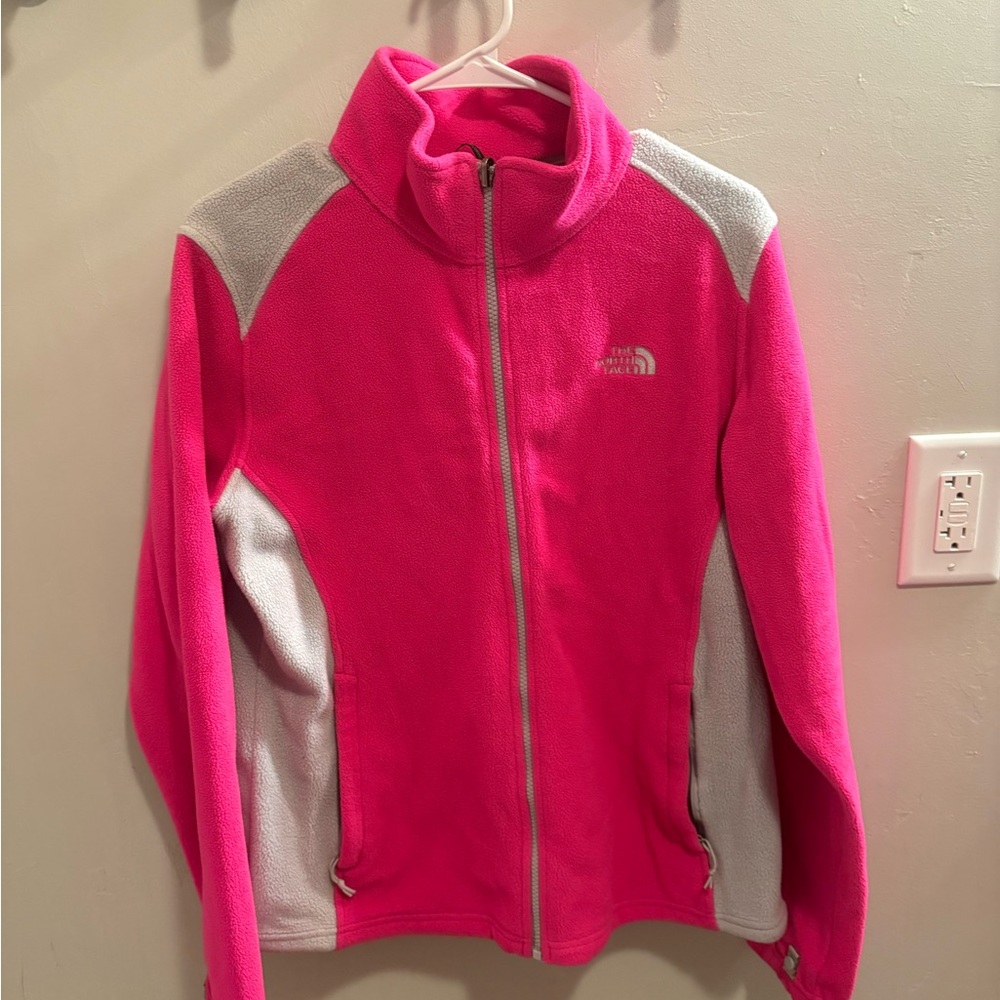 The North Face Vibrant Pink and Gray Jacket
